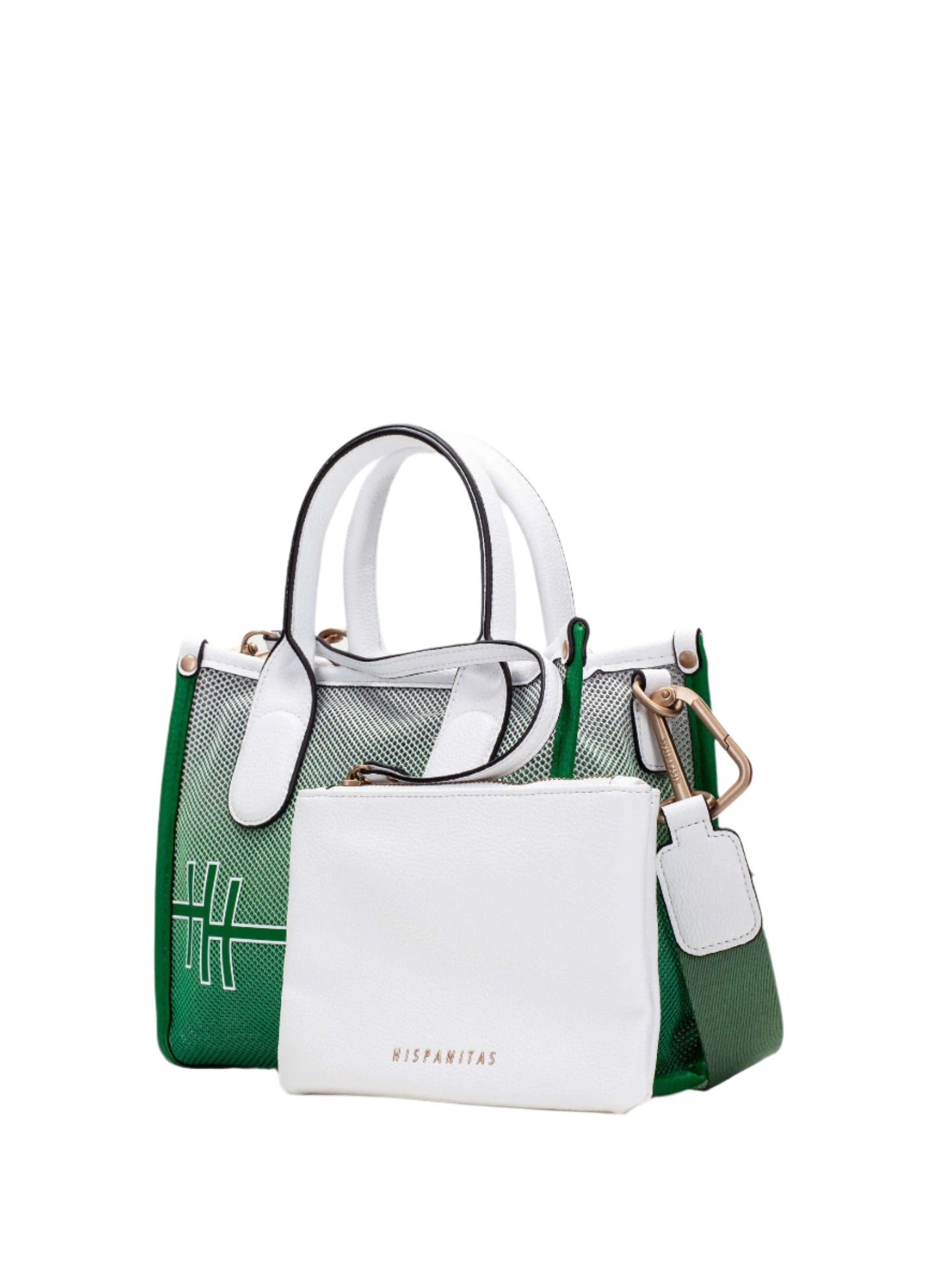 Hispanitas BV253825 Green & White Combi Handbag
