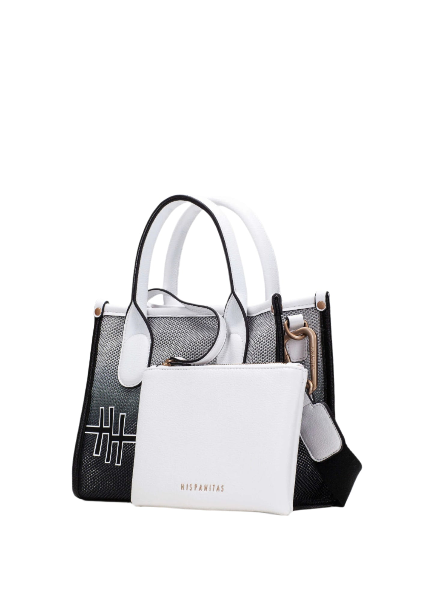 Hispanitas BV253825 Black & White Combi Handbag