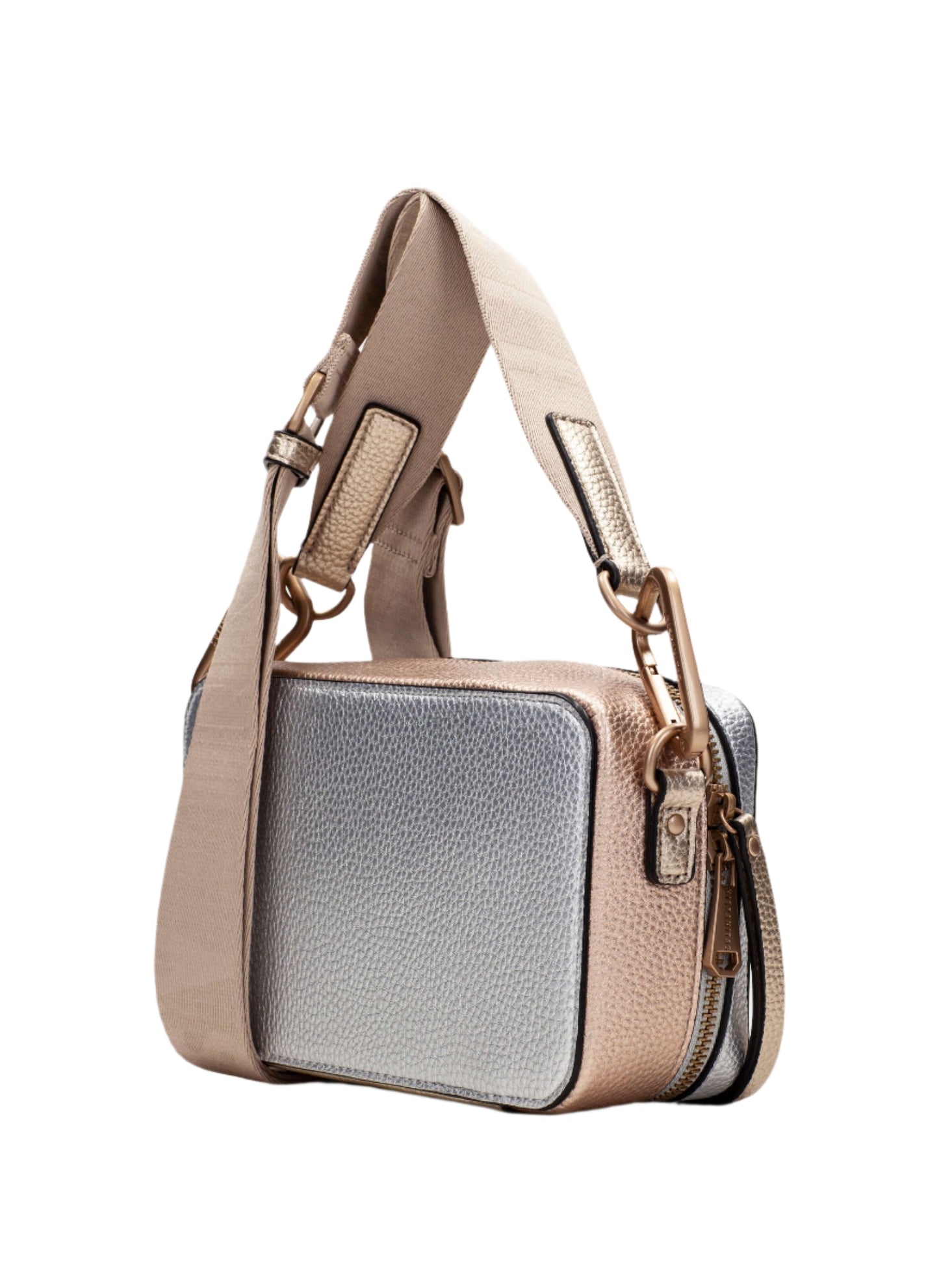 Hispanitas BV253979 Gold & Silver Combi Crossbody Bag