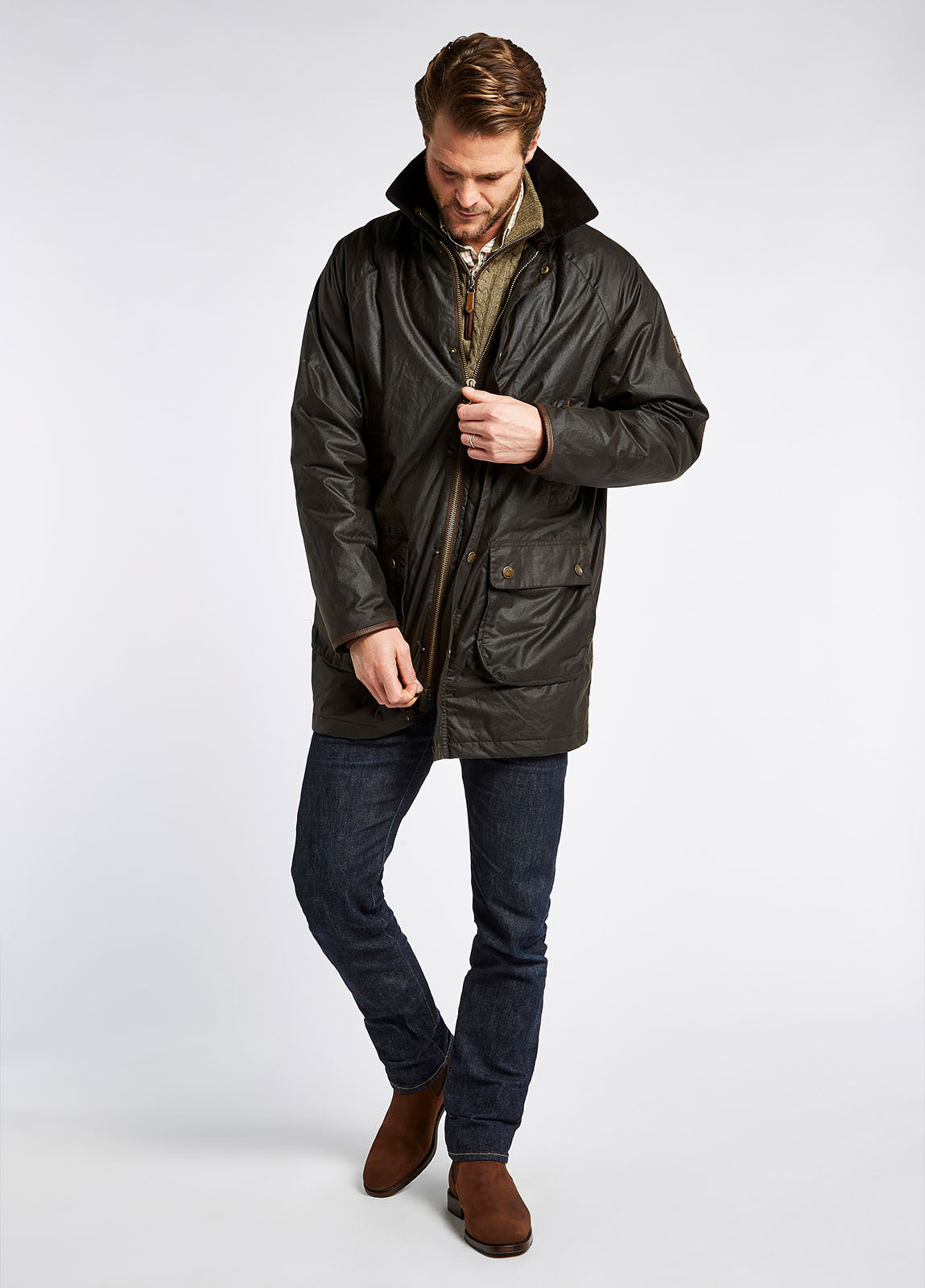 Dubarry 3639 39 Brunswick Verdigris Wax Jacket