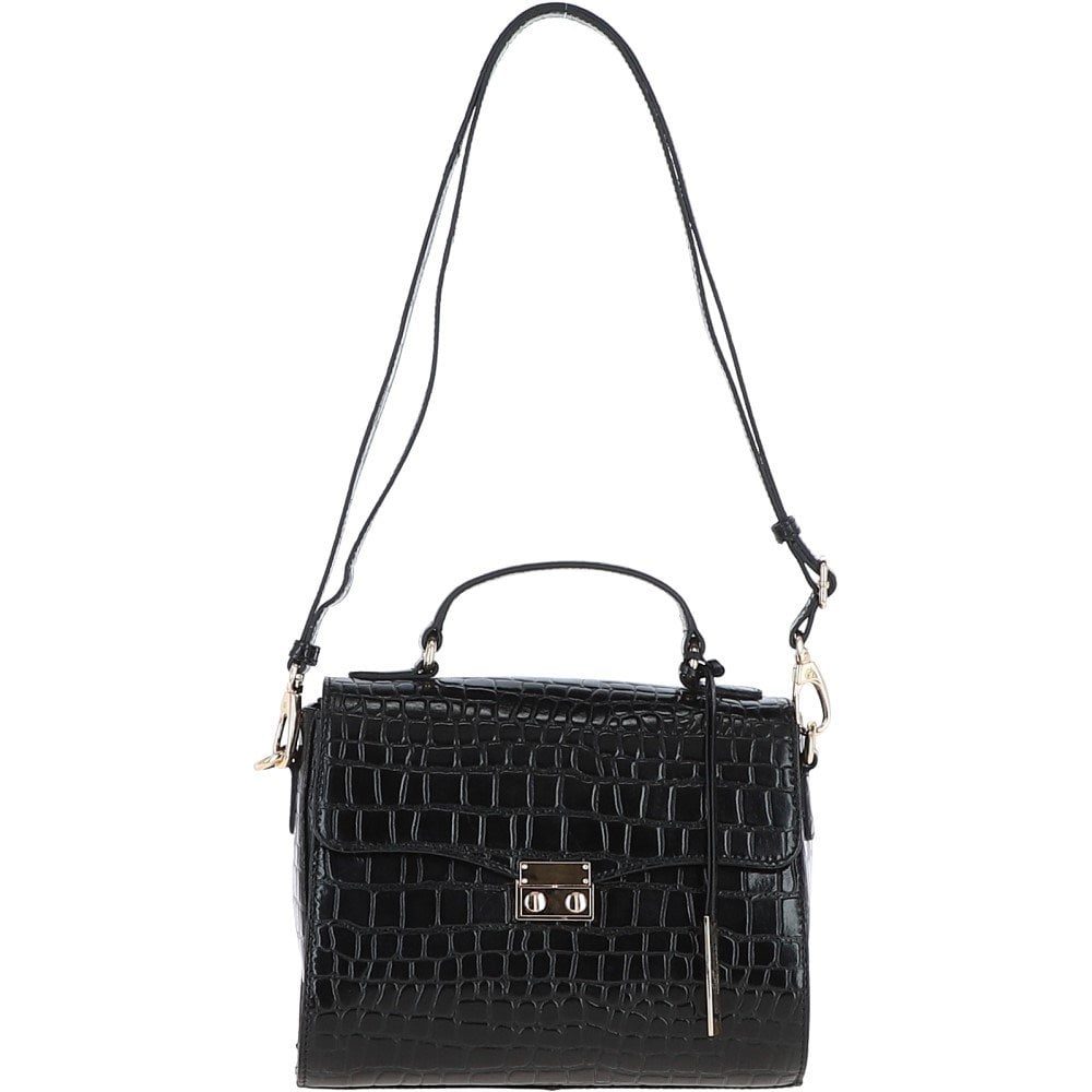 Ashwood Leather C-55 Black Leather Handbag