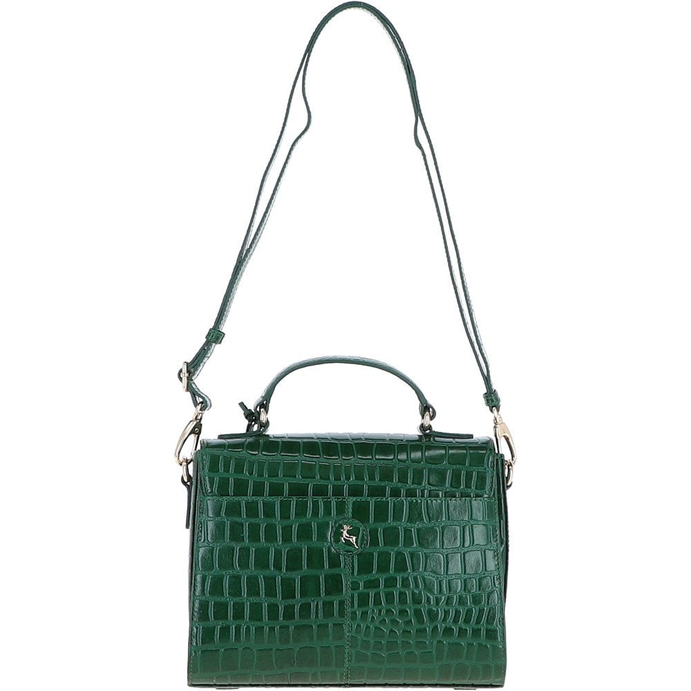 Ashwood Leather C-55 Green Leather Handbag
