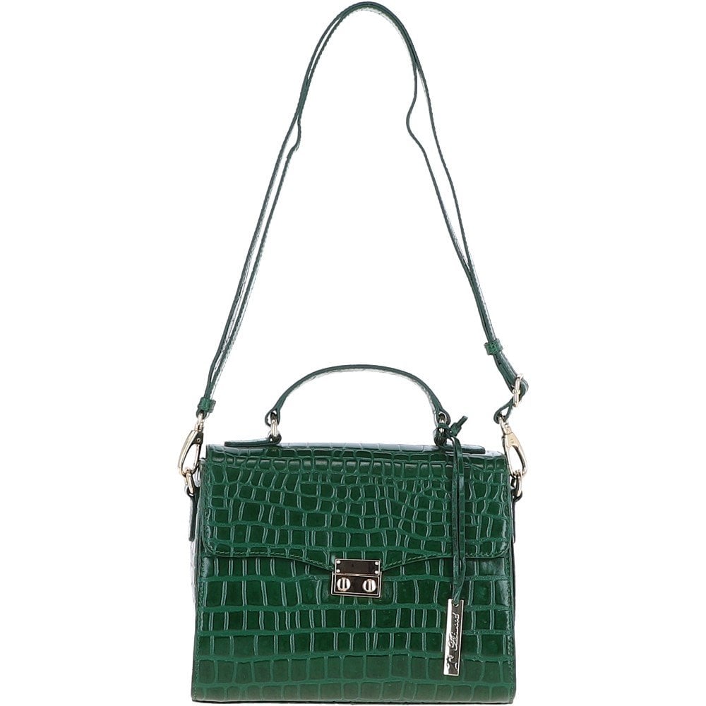 Ashwood Leather C-55 Green Leather Handbag