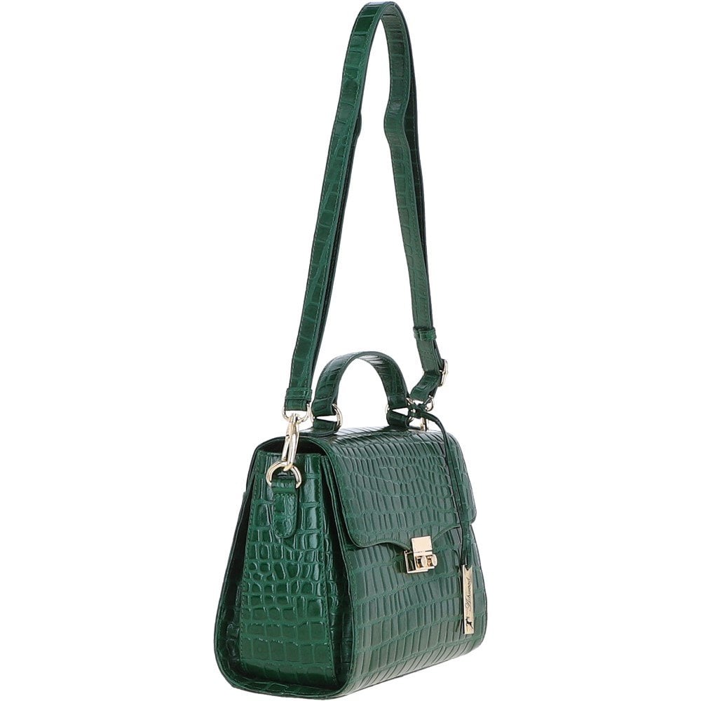 Ashwood Leather C-55 Green Leather Handbag