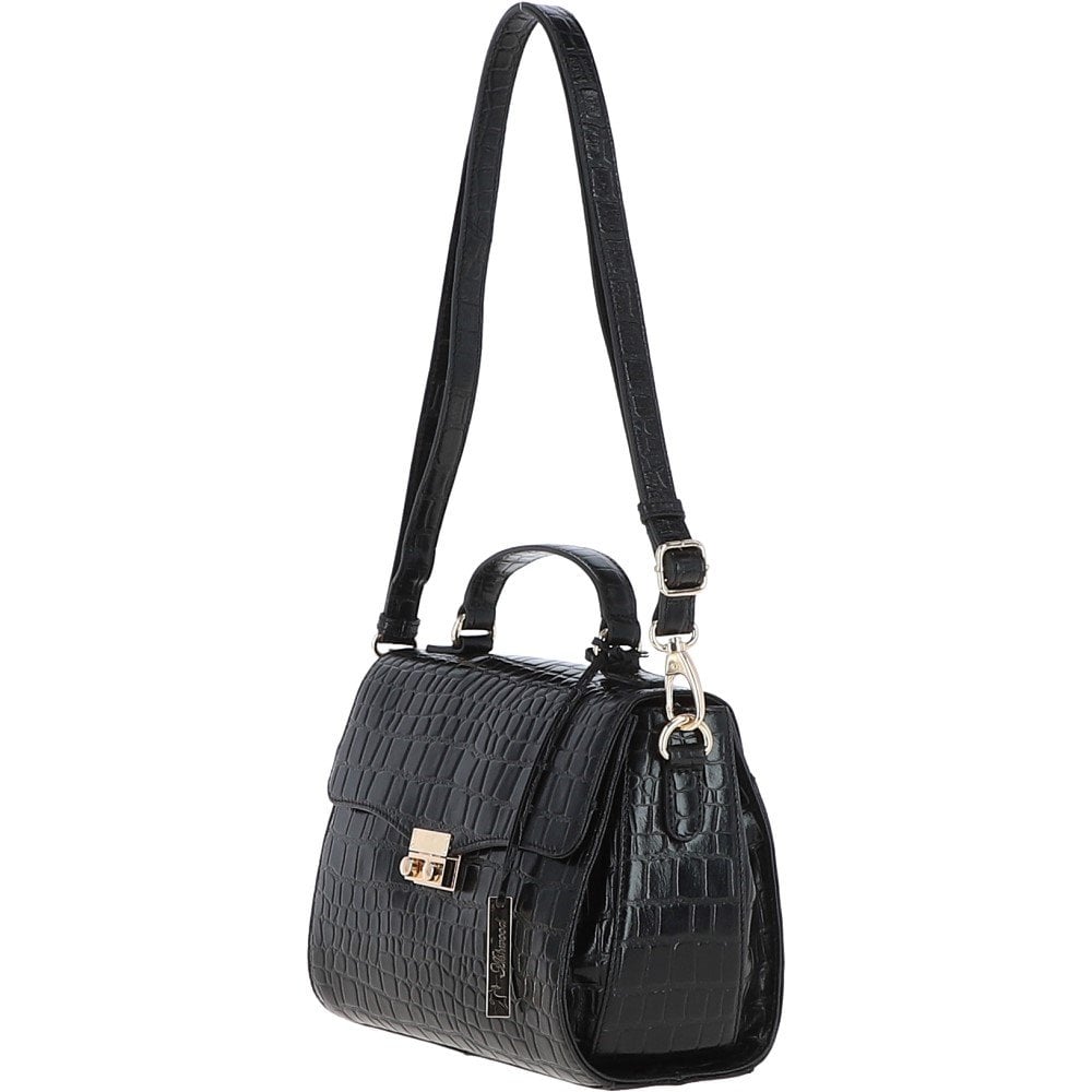 Ashwood Leather C-55 Black Leather Handbag