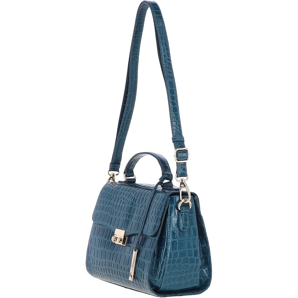 Ashwood Leather C-55 Teal Leather Handbag