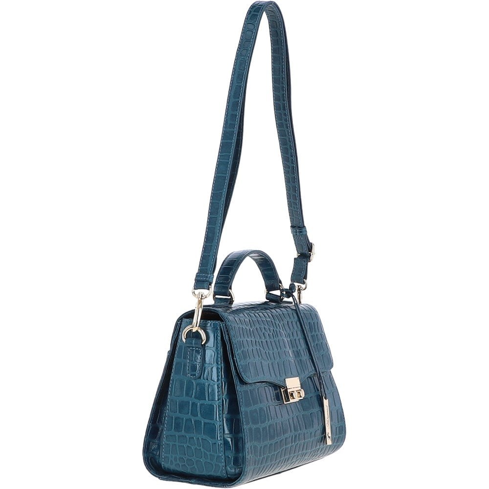Ashwood Leather C-55 Teal Leather Handbag