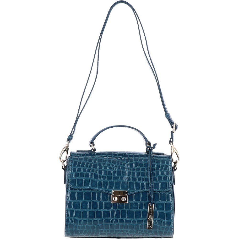 Ashwood Leather C-55 Teal Leather Handbag