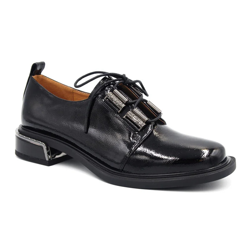 Loretta Vitale C9678 Black Patent Shoe