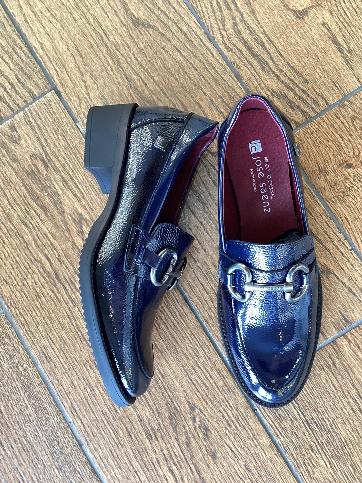 Jose Saenz 2189 Navy Napalack Moccasins