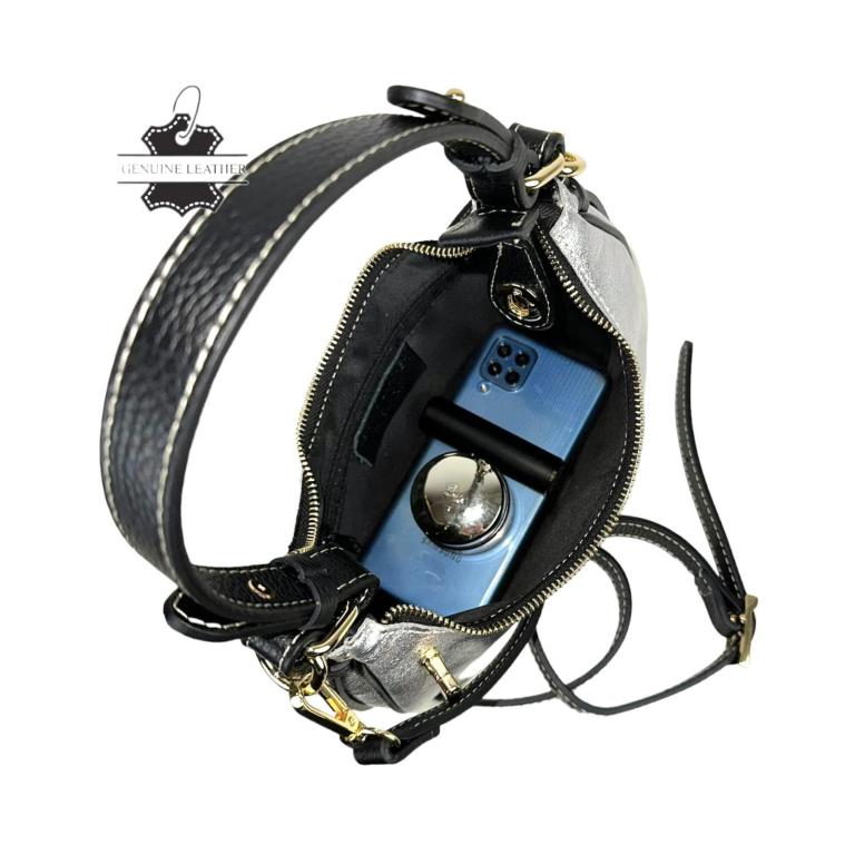 Chenson & Gorett CGBS3804-S Silver Crescent Handbag