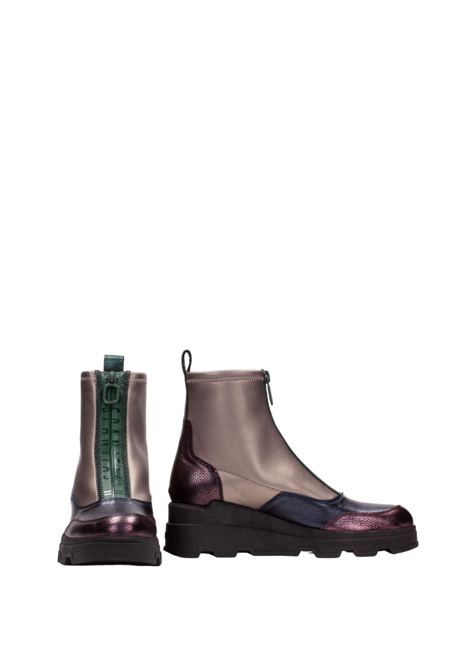 Hispanitas CHI243711 Florencia Bronze, Navy, Green Combi Boots