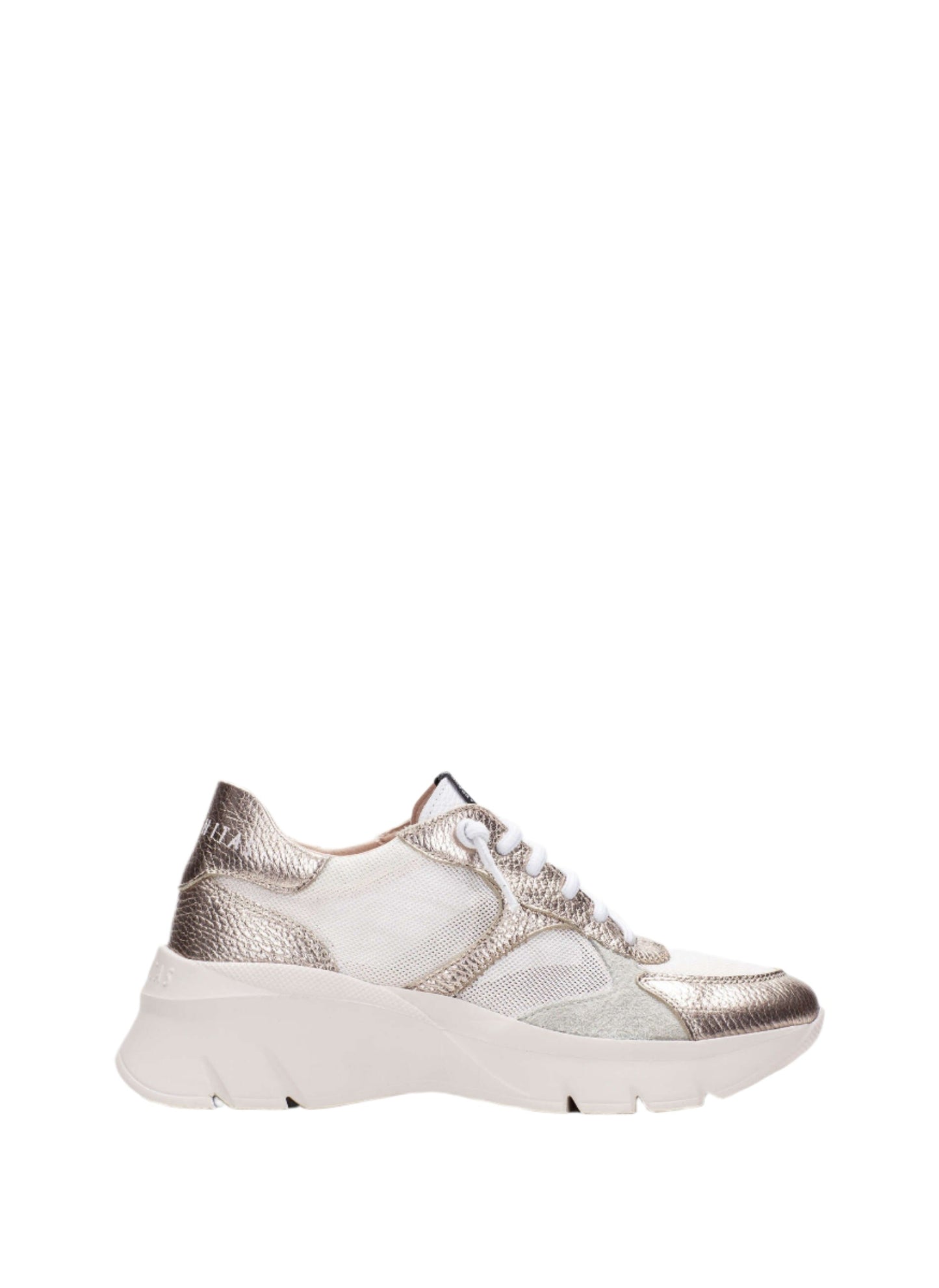 Hispanitas CHV253819 Gold, White & Cream Sneakers