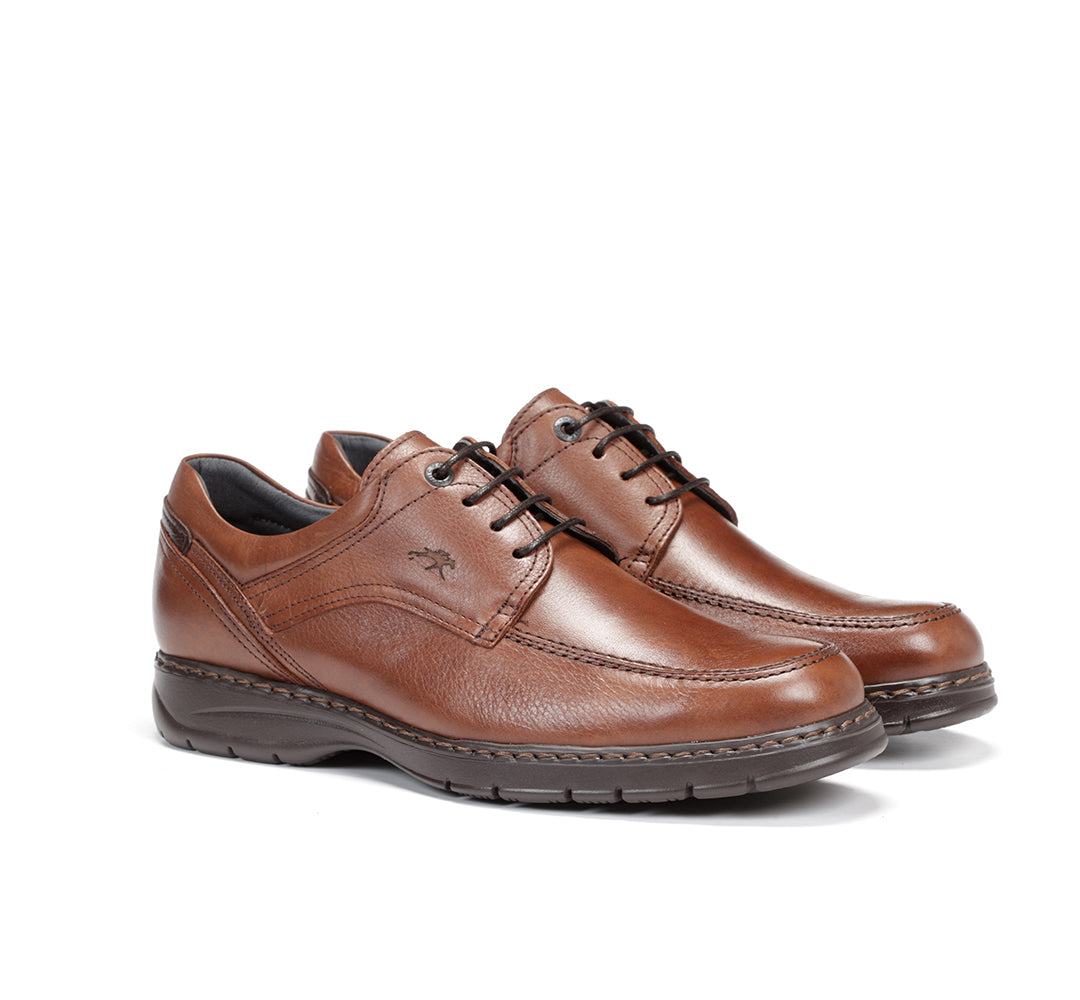 Fluchos Crono 9142 Brown Lace Casual Shoe