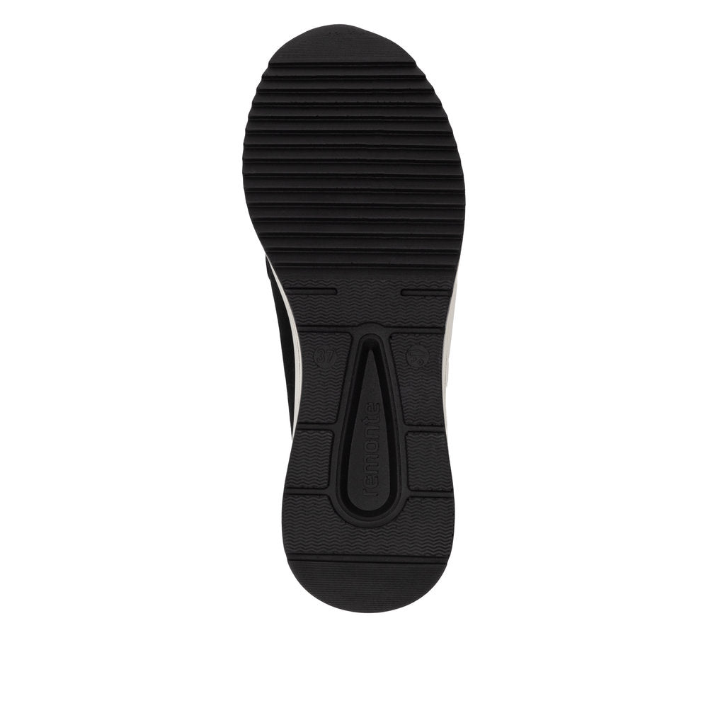 Remonte D0T12-02 Black H Fit Slip On Moccasins