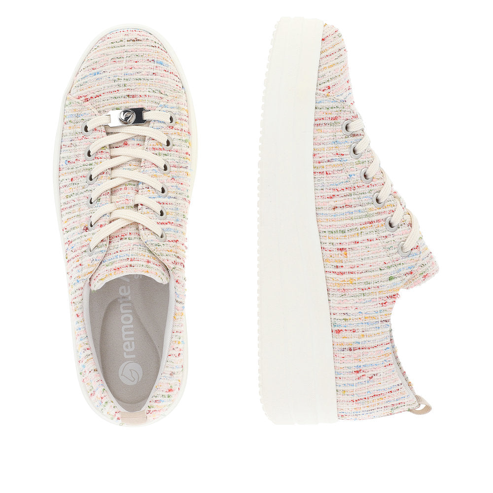 Remonte D1C03-90 Multi Canvas Lace Trainers