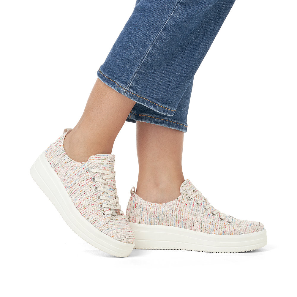Remonte D1C03-90 Multi Canvas Lace Trainers
