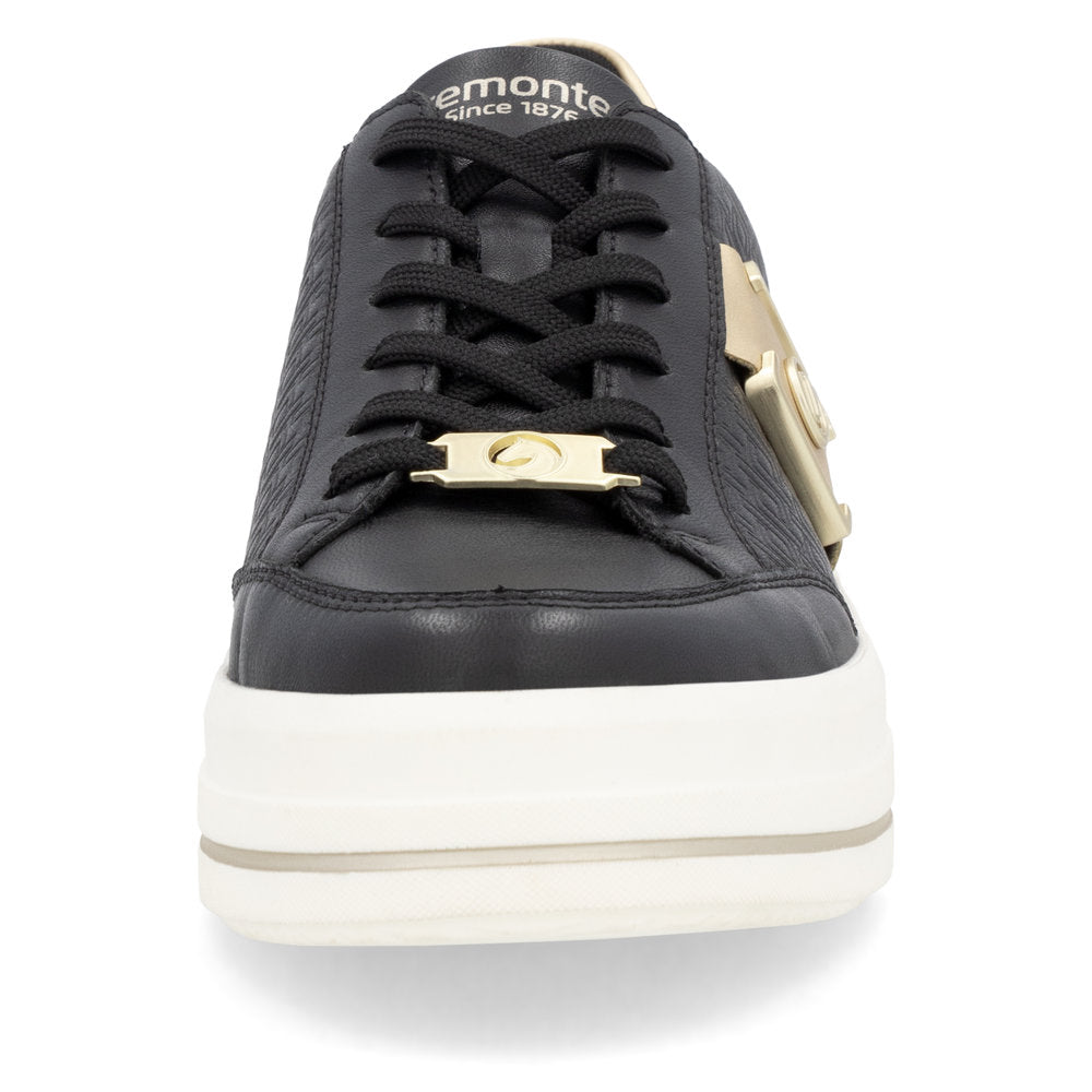 Remonte D1C07-03 Black & Light Gold Trainers