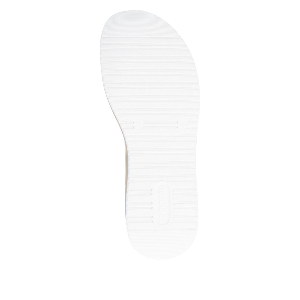 Remonte D1J53-80 White Combi Velcro Sandals with Slingback Strap