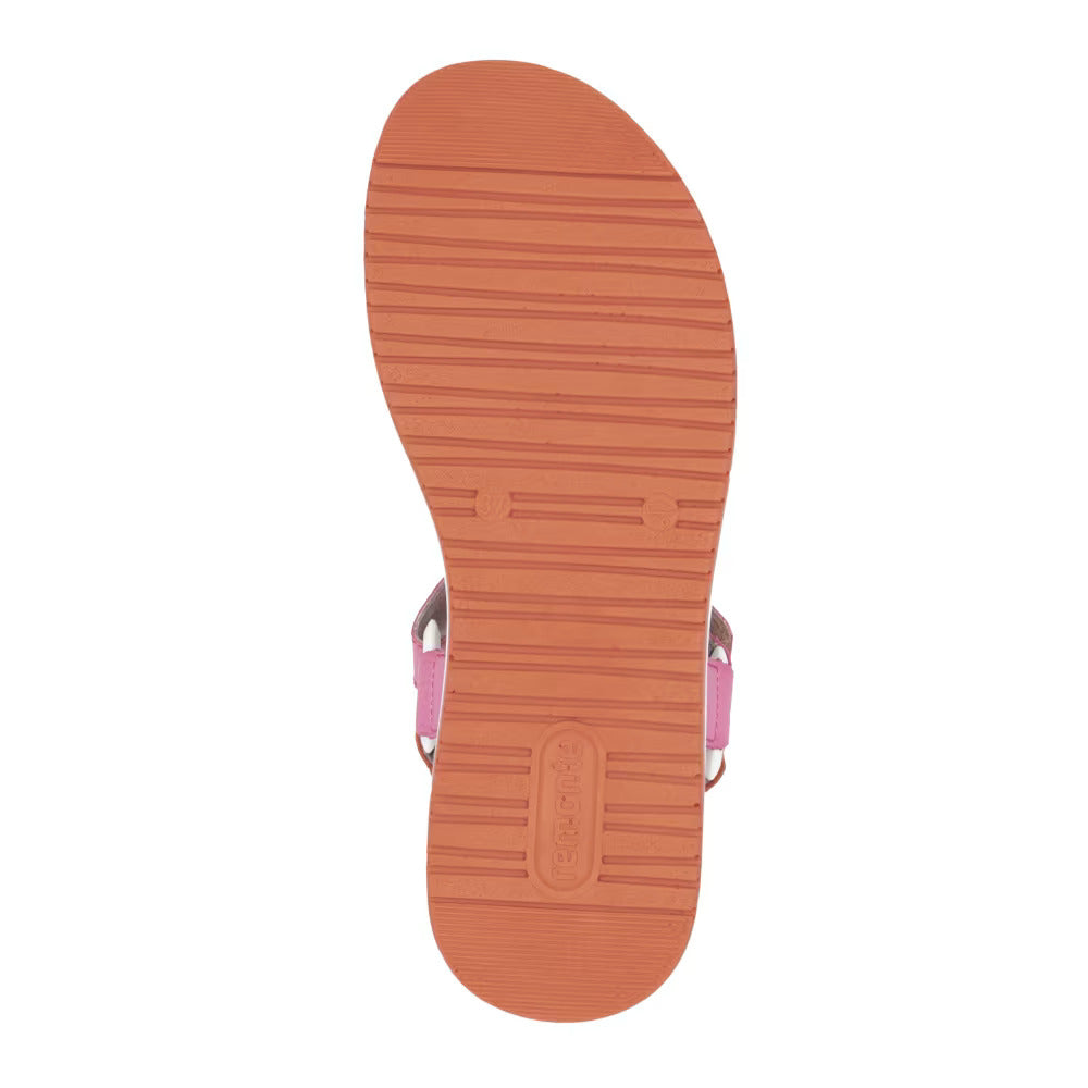 Remonte D1J57-31 Pink & Orange Combi Velcro Sandals
