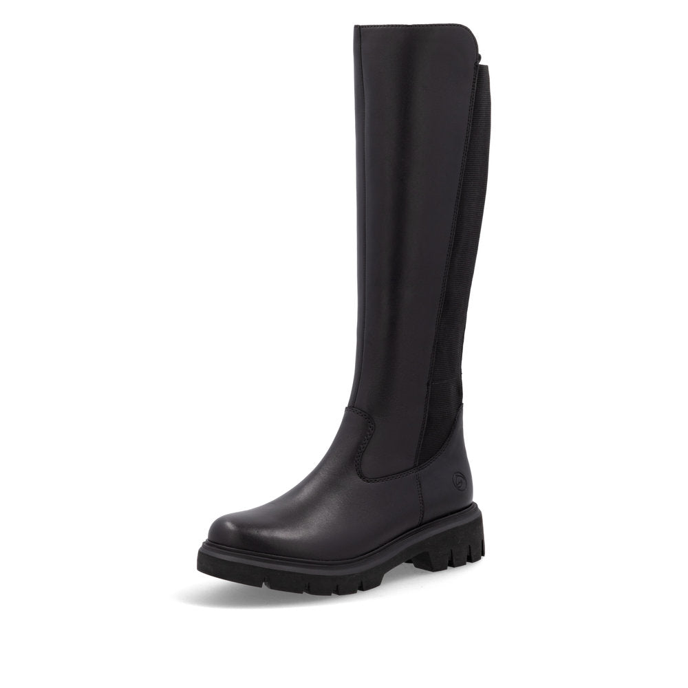 Remonte D1W77-00 Black Long Boots