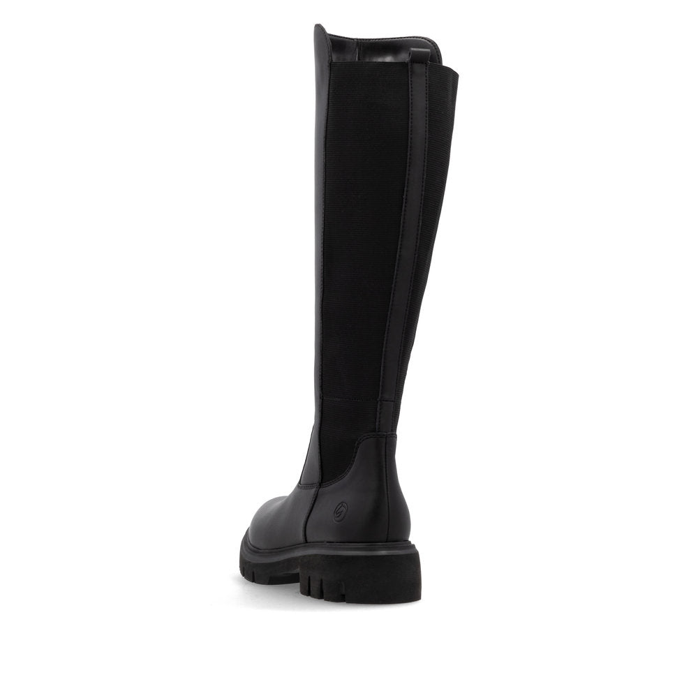 Remonte D1W77-00 Black Long Boots