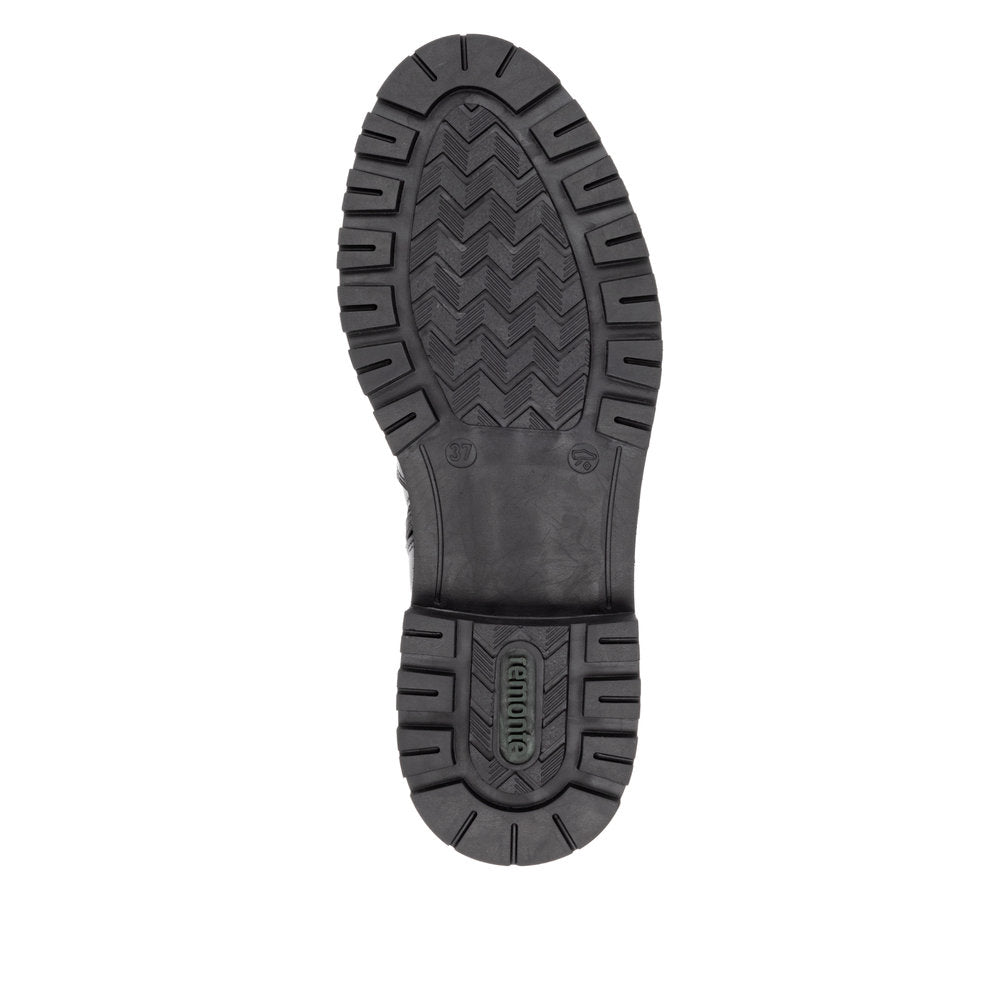 Remonte D2285-00 Black Boots with Double Chain Detailing