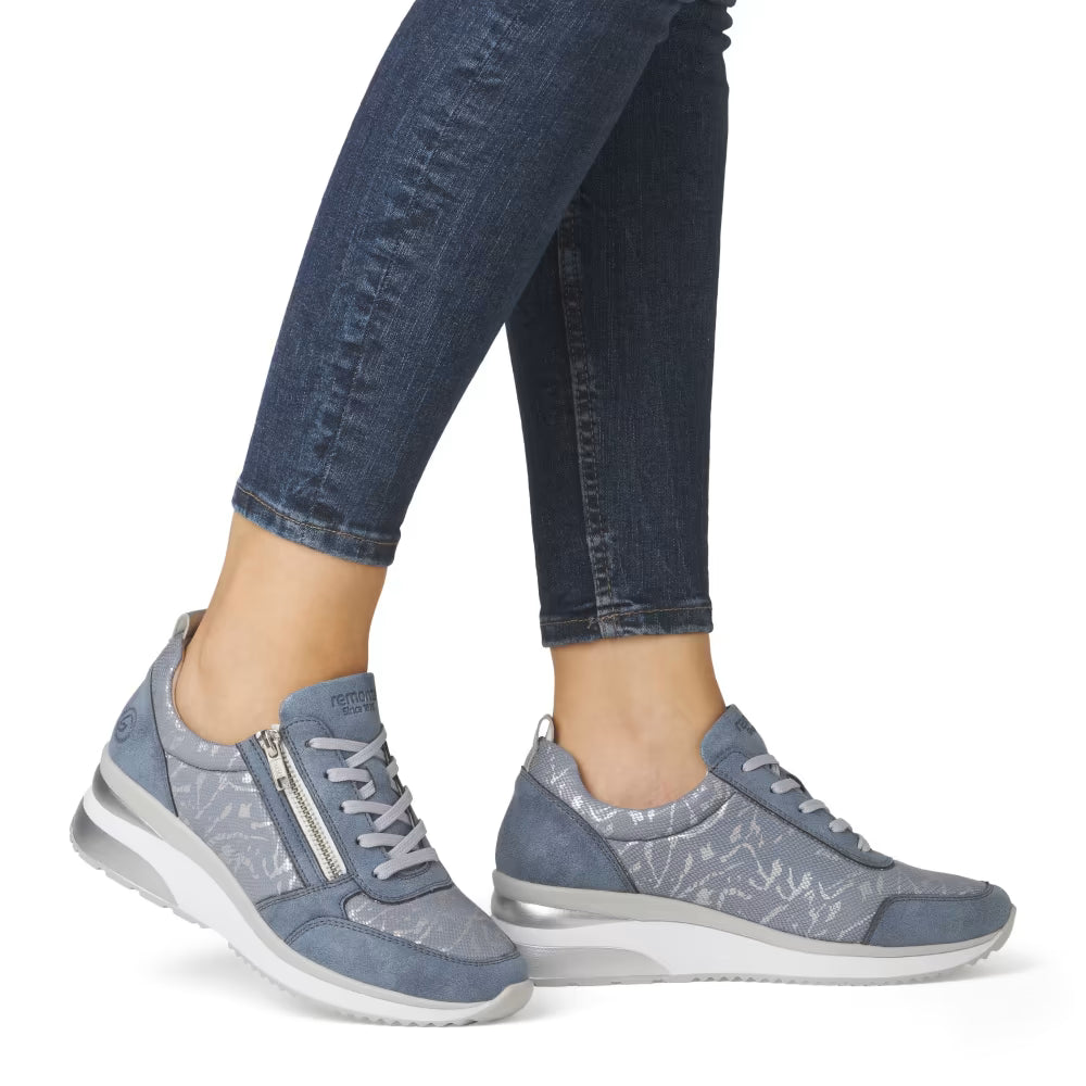 Remonte D2401-11 Blue & Silver G Fit Trainers