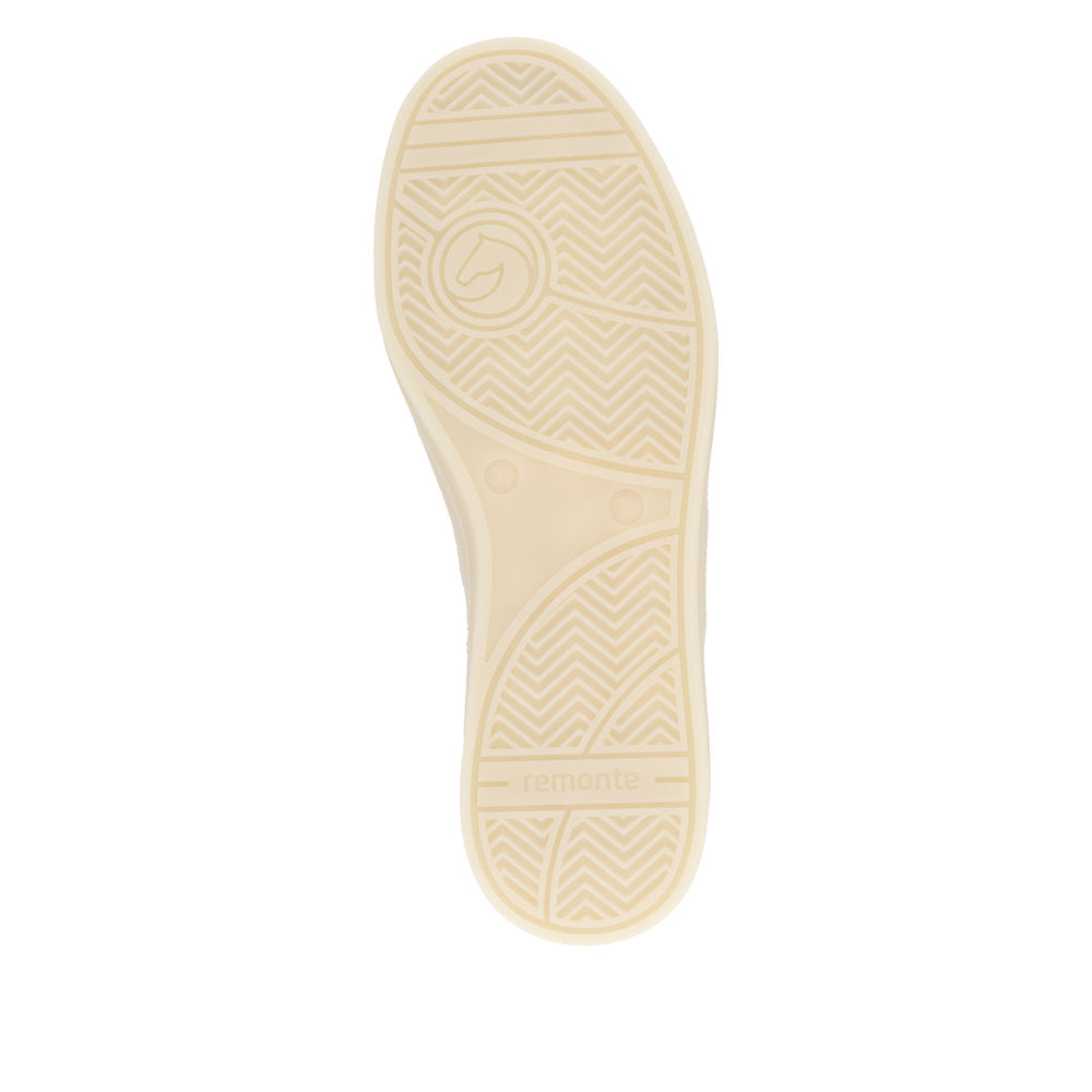 Remonte D2C02-90 Gold & White Trainers with Zip