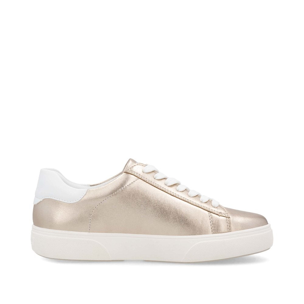 Remonte D2J00-90 Light Brass & White Lace Trainers