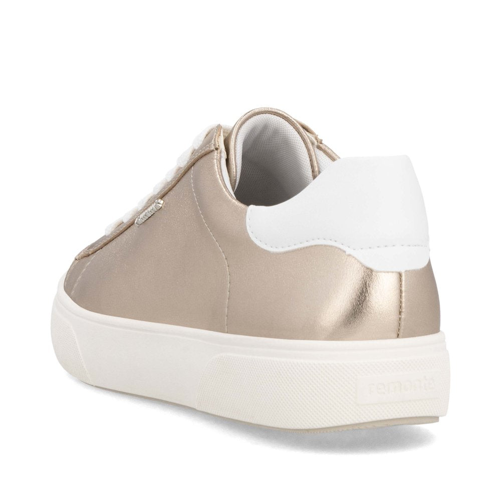 Remonte D2J00-90 Light Brass & White Lace Trainers