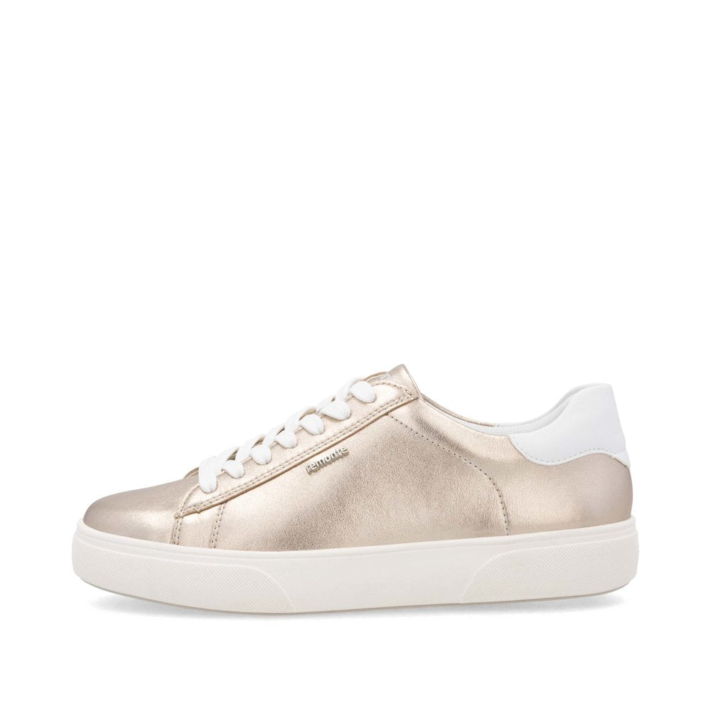 Remonte D2J00-90 Light Brass & White Lace Trainers