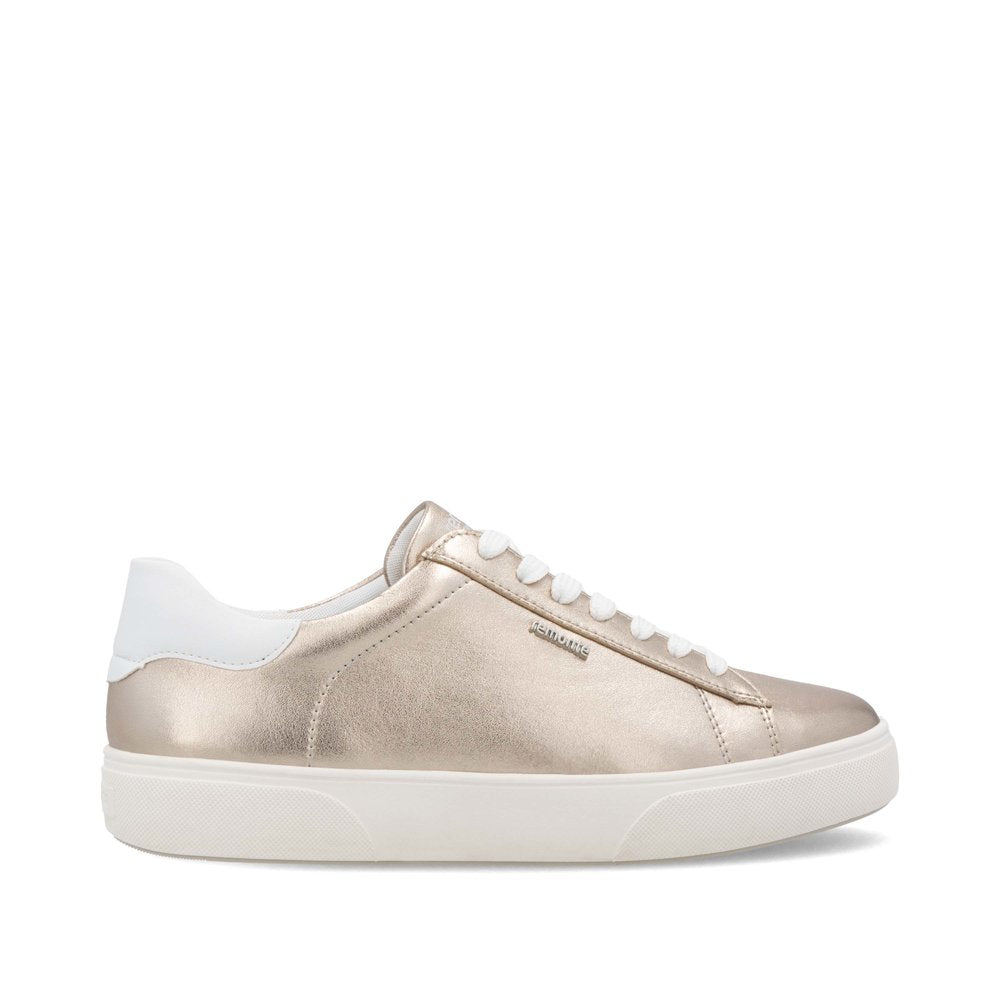 Remonte D2J00-90 Light Brass & White Lace Trainers