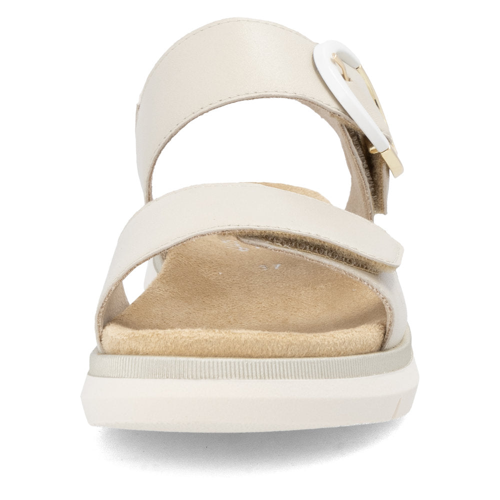 Remonte D2K50-80 Beige Velcro Sandals with Slingback Strap