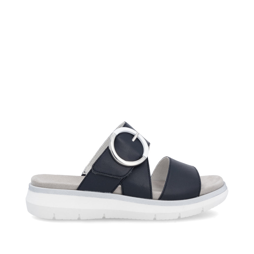 Remonte D2K51-14 Navy Velcro Slip On Sandals