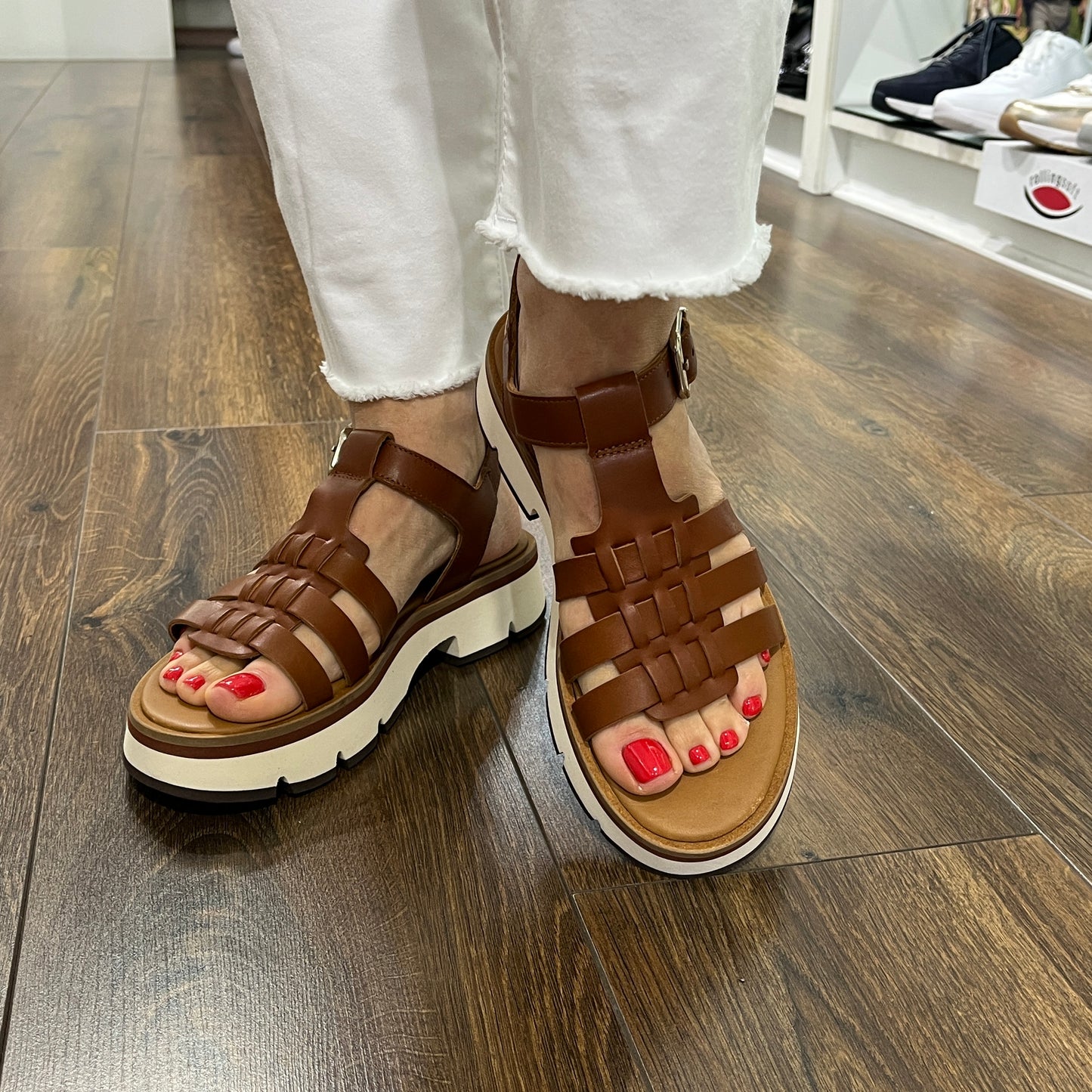 Alpe 5489 08 D1 Gamo Tan Slingback Sandals