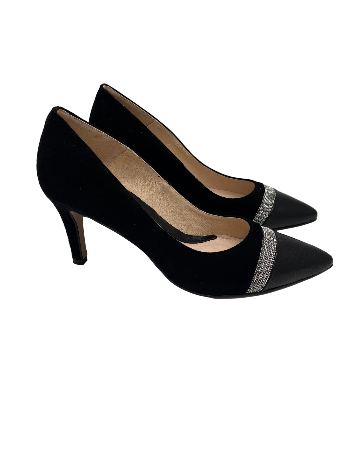 Emis SKZ8356/821o Black Heels with Diamonte