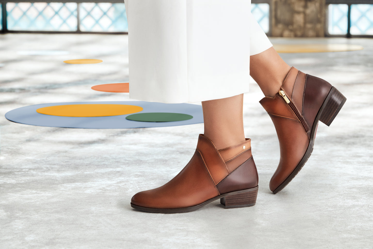 Pikolinos Daroca W1U-8732C1 Cuero Tan Ankle Boots