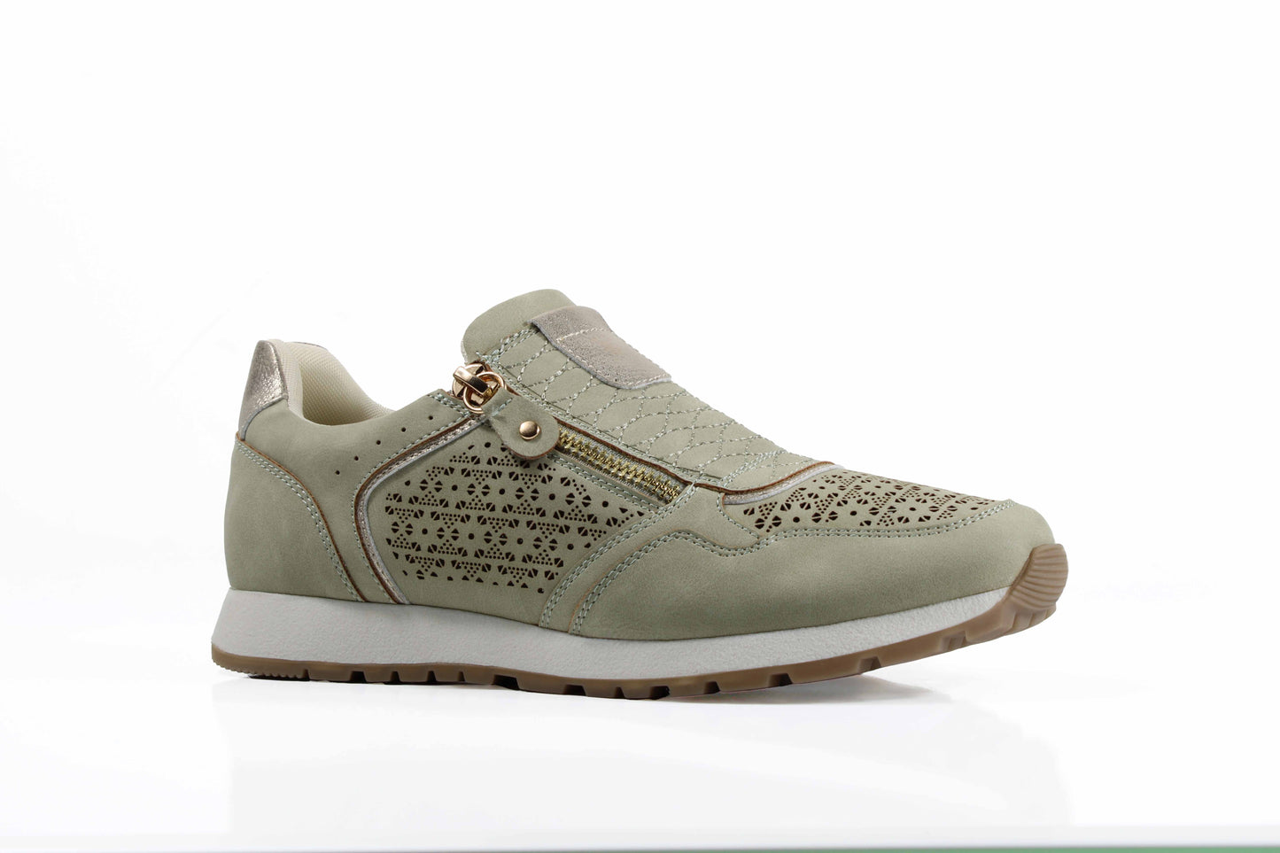 Susst DIZZY26 Sage Green Twin Zip Shoe