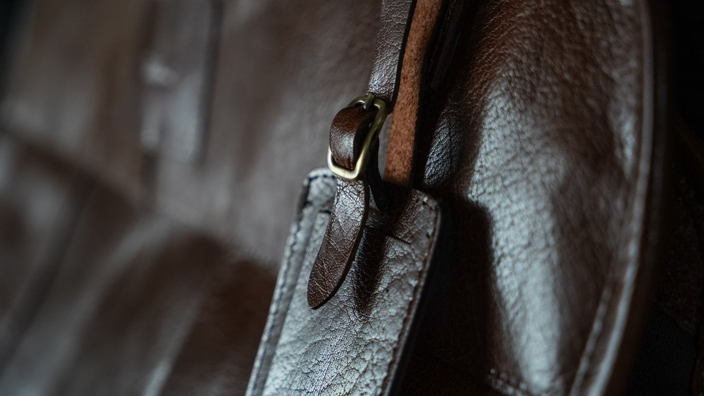 Ashwood Leather HARPER Brandy Suit Carrier Bag