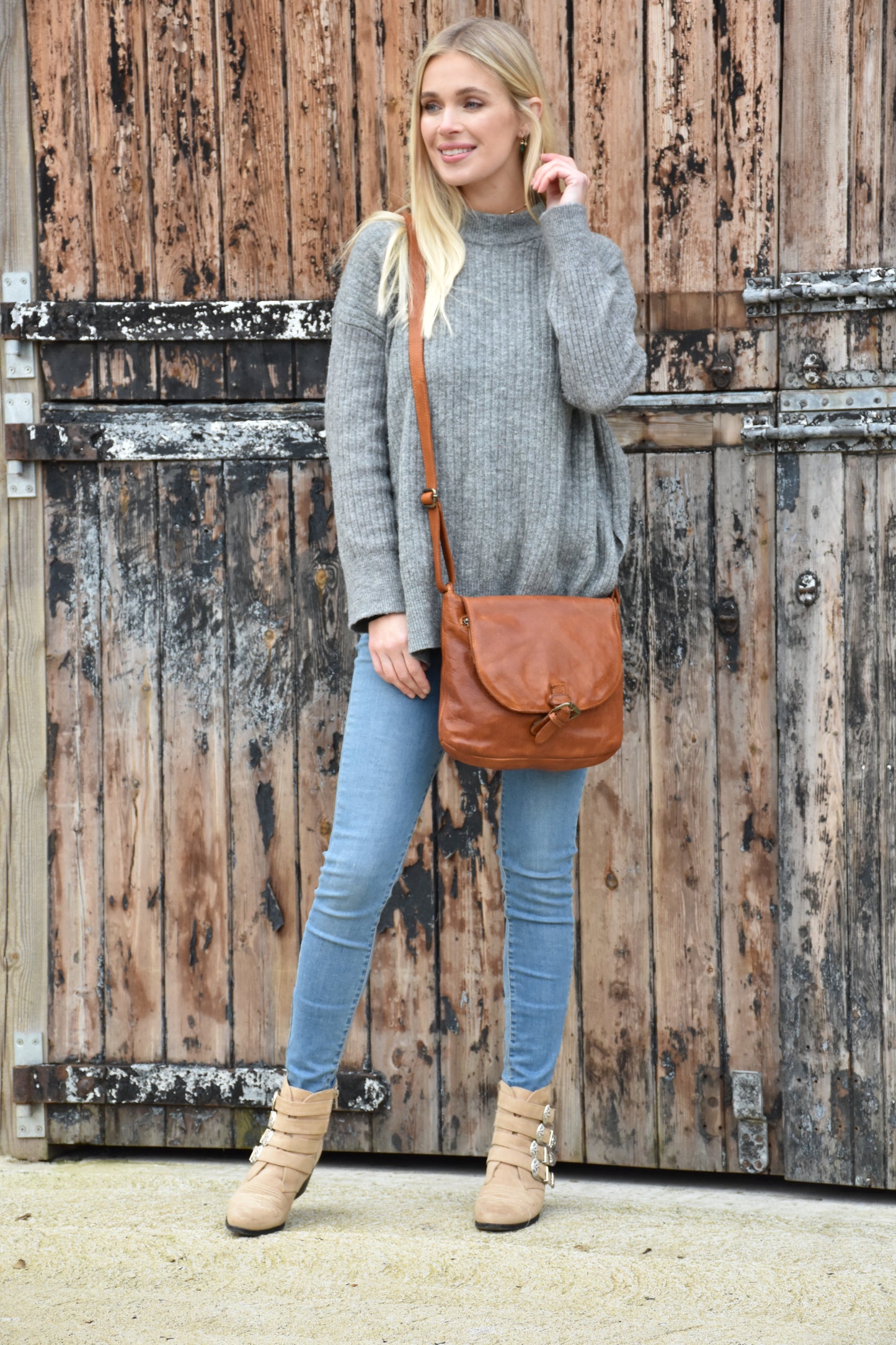 Ashwood Leather D-91 Tan Handbag