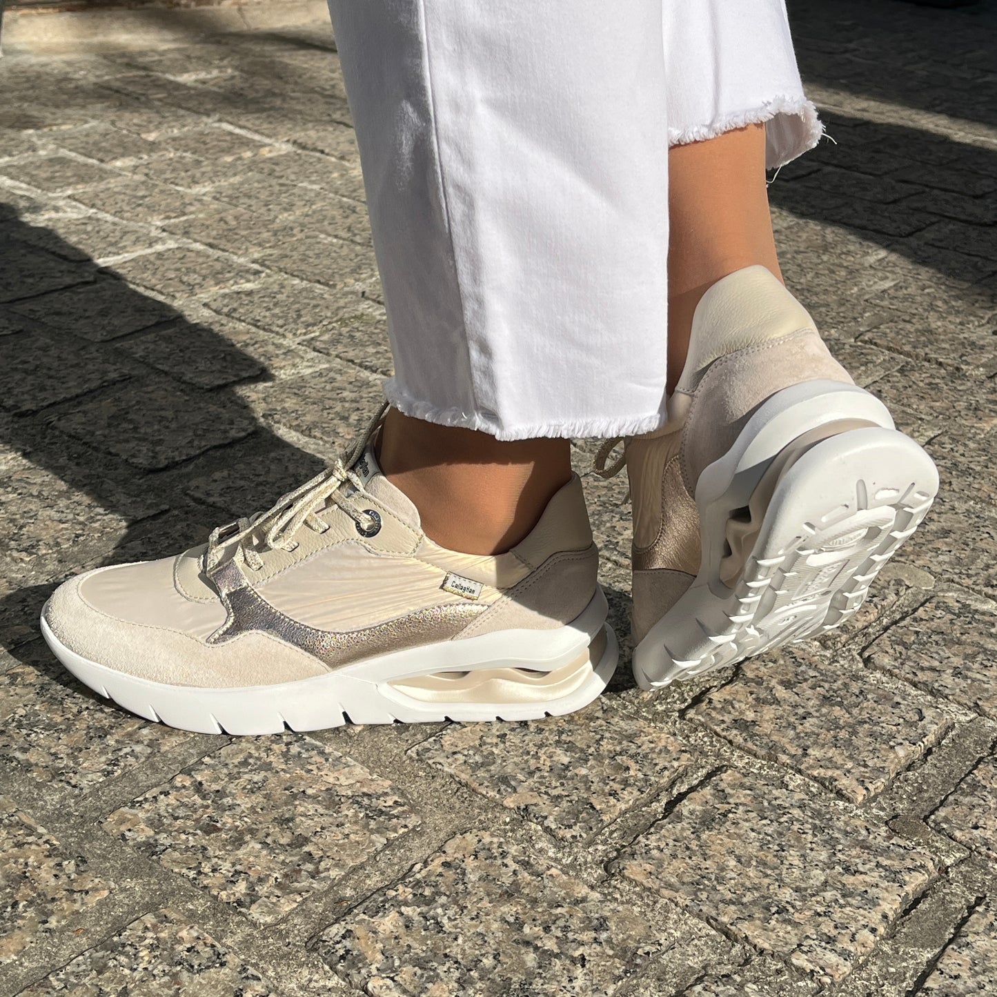 Callaghan 45811 Marfil Beige, Sand & Gold Combi Sneakers