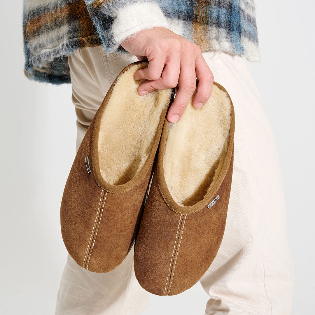 Rohde 6736 76 Cuoio Tan G Fit Slippers