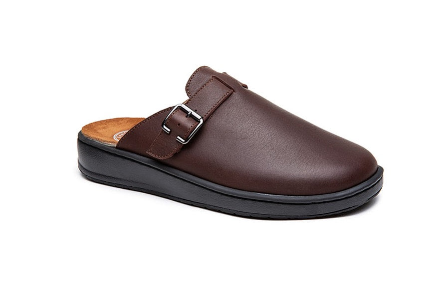G Comfort F967 Brown Slip On Slippers/Mules