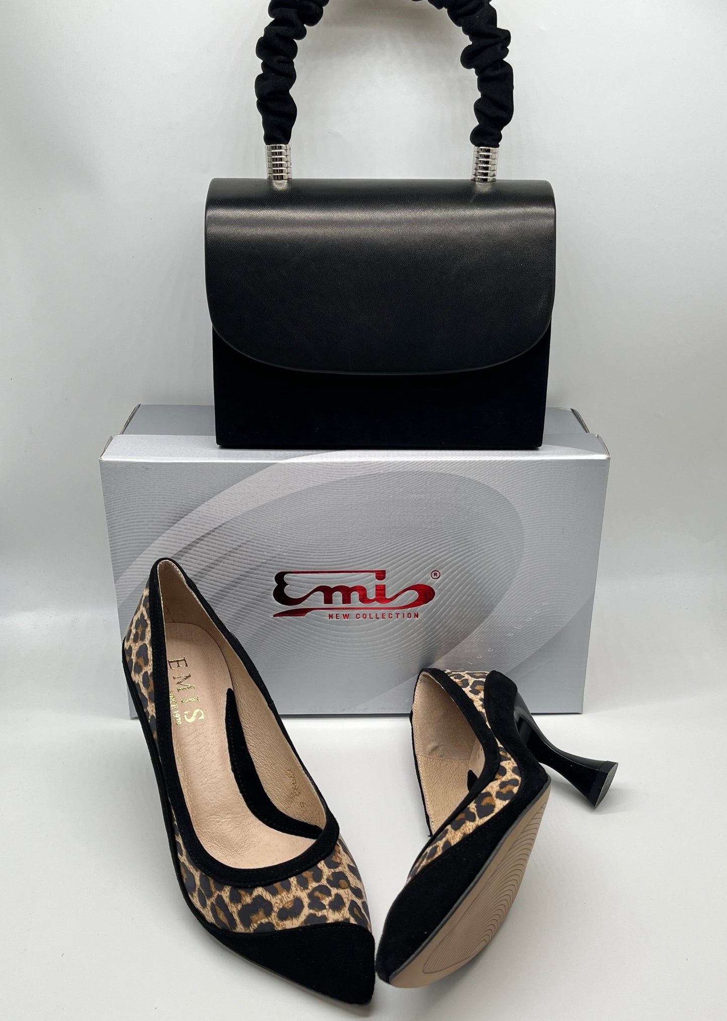 Emis ZPAN7993/206 Black/711 Leopard Heels