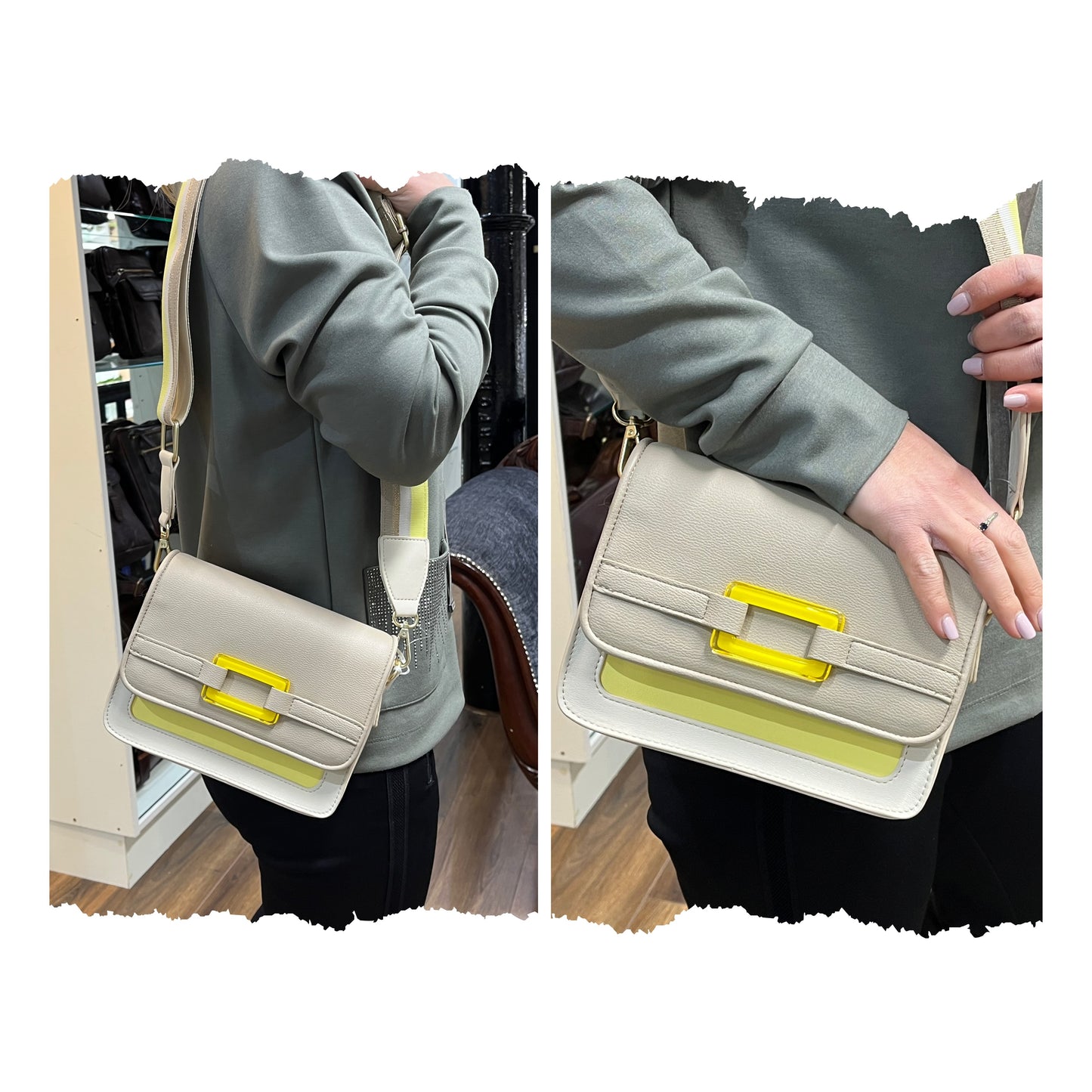 Ara 16-22003 54 Malie Beige & Yellow Handbag