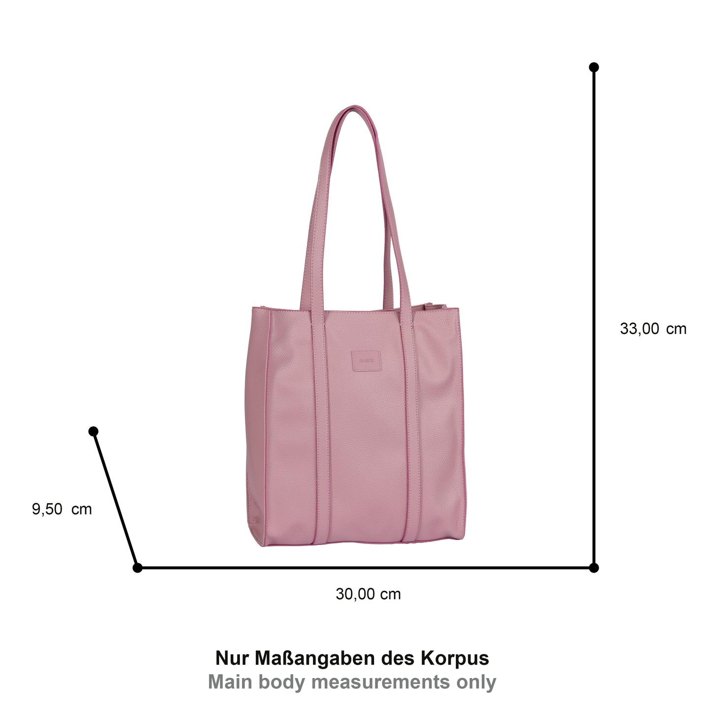 Gabor 012425 Elfie Pink Zip Tote Bag