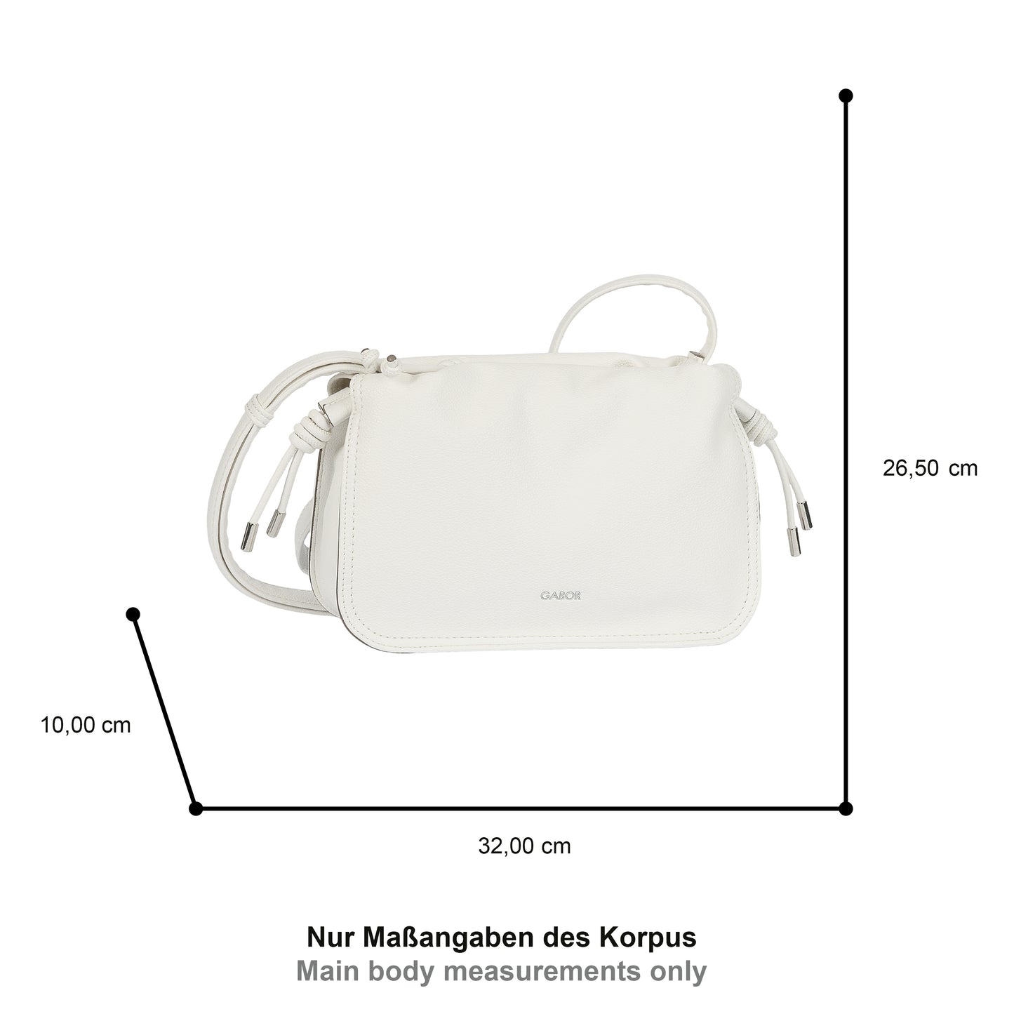 Gabor 012464 Rhea White Cross Body Bag