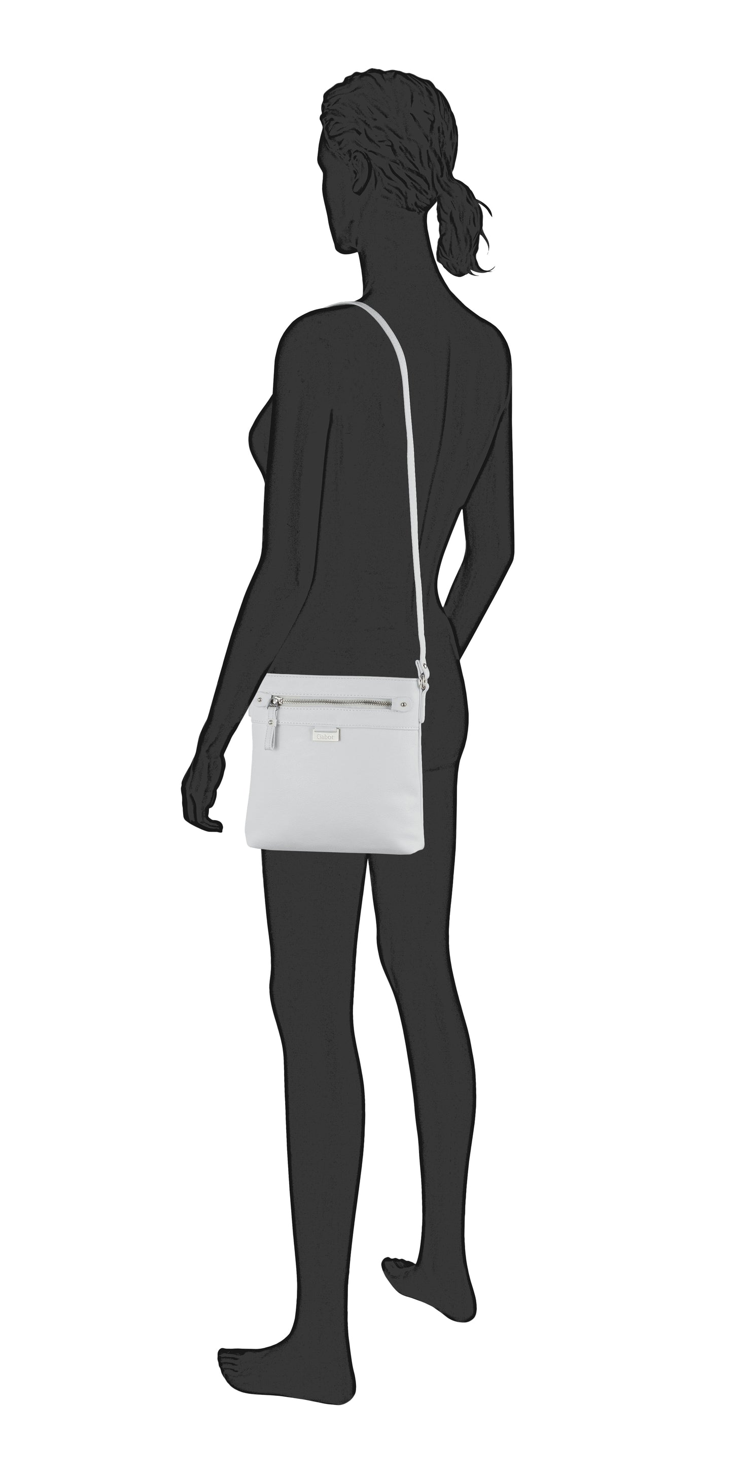 Gabor 7264 12 Ina White Cross Body Shoulder Bag