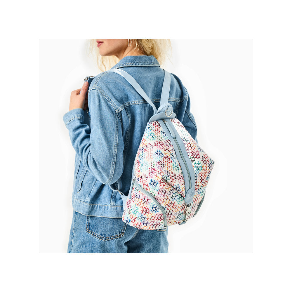 Rieker H1055-90 Multi Aqua Blue Backpack